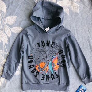NWT Boys Size 6 Space Jam Lightweight Pullover Hoodie